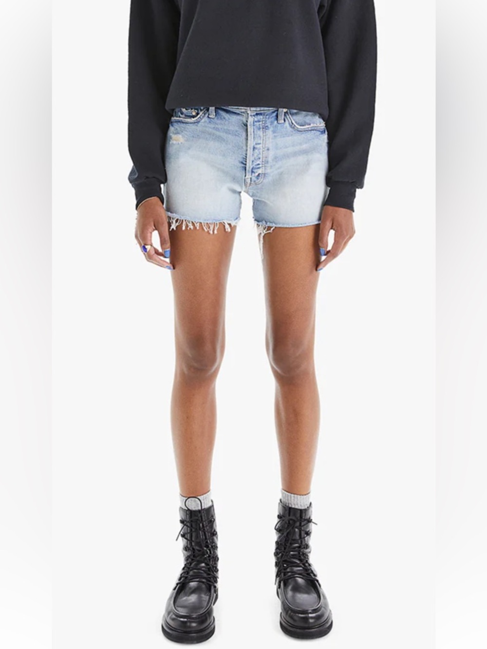 Mother The Tomcat Kick Fray Shorts in True Confessions Size 25